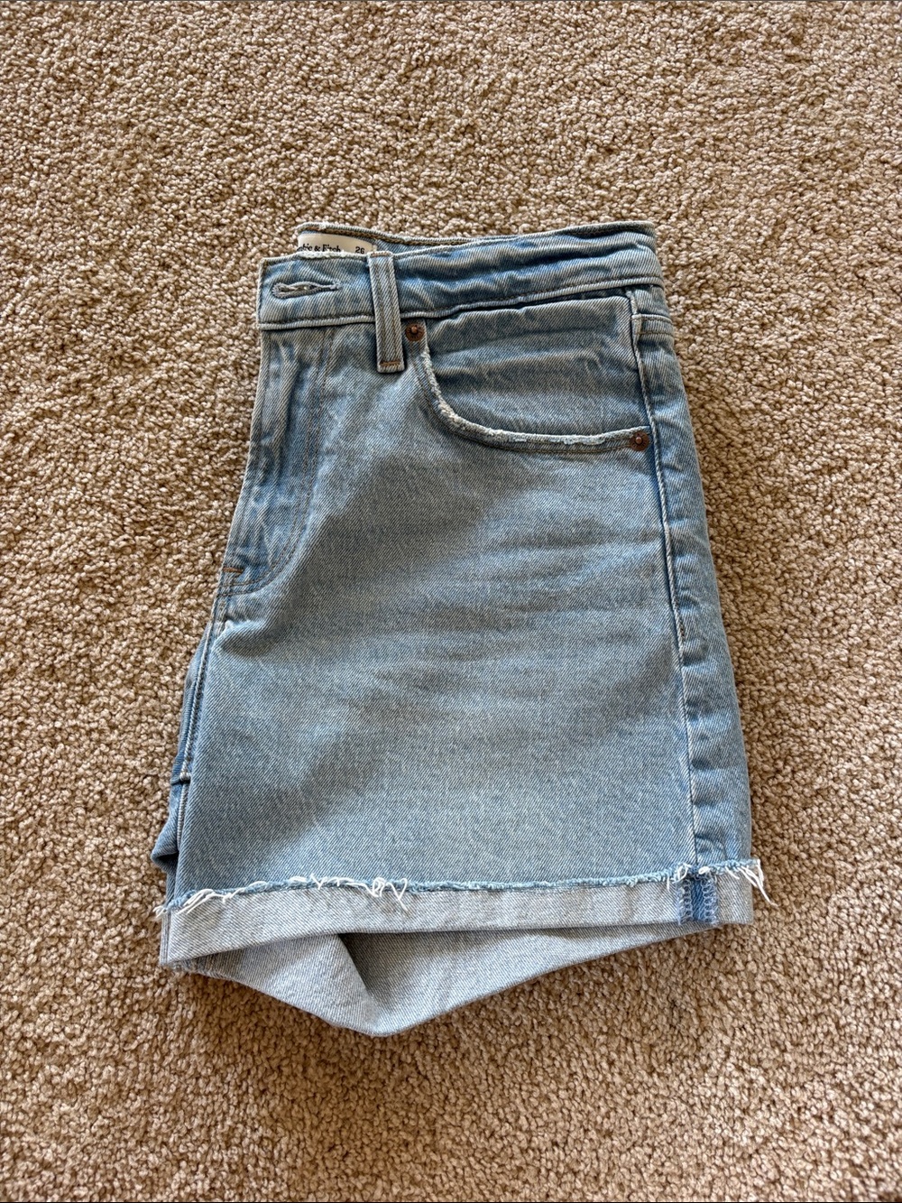 Abercrombie and Fitch The Baggy Short Mid Rise- Size 26 - Picture 3 of 4